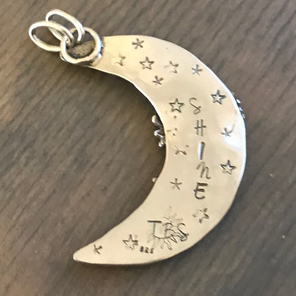 ❌SOLD❌Sunflower Moon Stars Pendant Amethyst Stones - Picture 6 of 7